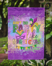 Load image into Gallery viewer, Ain't No Party Like Mardi Gras Garden Flag – Decorative Outdoor Yard Flag