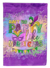 Load image into Gallery viewer, Ain't No Party Like Mardi Gras Garden Flag – Decorative Outdoor Yard Flag