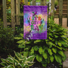 Load image into Gallery viewer, Let's Get Cray Mardi Gras Garden Flag – Decorative Outdoor Yard Flag