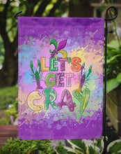 Load image into Gallery viewer, Let's Get Cray Mardi Gras Garden Flag – Decorative Outdoor Yard Flag