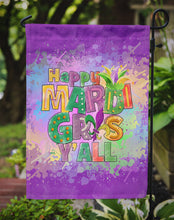 Load image into Gallery viewer, Happy Mardi Gras Y'all Garden Flag – Decorative Outdoor Yard Flag