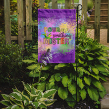 Load image into Gallery viewer, Pour Me Something Mister Mardi Gras Garden Flag – Decorative Outdoor Yard Flag