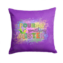 Load image into Gallery viewer, Pour Me Something Mister Mardi Gras Throw Pillow - 14x14 Decorative Pillow – Art for Your Home &amp; Patio