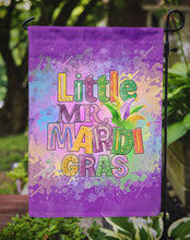 Load image into Gallery viewer, Little Mr. Mardi Gras Garden Flag – Decorative Outdoor Yard Flag