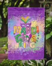 Load image into Gallery viewer, Mardi Gras King Garden Flag – Decorative Outdoor Yard Flag