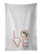 Load image into Gallery viewer, Appenzeller Sennenhund #4 Love White Kitchen Towel Set of 2 Dish Towels