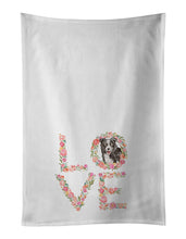 Load image into Gallery viewer, Border Collie #4 Love White Kitchen Towel Set of 2 Dish Towels