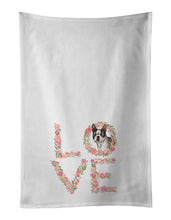 Load image into Gallery viewer, Boston Terrier #6 Love White Kitchen Towel Set of 2 Dish Towels