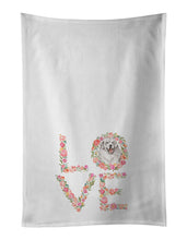 Load image into Gallery viewer, Great Pyrenees #3 Love White Kitchen Towel Set of 2 Dish Towels
