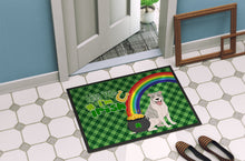 Load image into Gallery viewer, Blue Brindle Pit Bull Terrier St. Patrick's Day Doormat - 24x36 Decorative Floor Mat – Indoor/Outdoor Rug with Artistic Flair