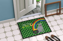 Load image into Gallery viewer, Blue Pit Bull Terrier St. Patrick's Day Doormat - 24x36 Decorative Floor Mat – Indoor/Outdoor Rug with Artistic Flair