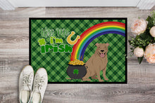 Load image into Gallery viewer, Fawn Pit Bull Terrier St. Patrick's Day Doormat - 24x36 Decorative Floor Mat – Indoor/Outdoor Rug with Artistic Flair