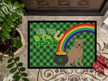 Load image into Gallery viewer, Fawn Pit Bull Terrier St. Patrick's Day Doormat - 24x36 Decorative Floor Mat – Indoor/Outdoor Rug with Artistic Flair
