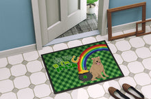 Load image into Gallery viewer, Fawn Pit Bull Terrier St. Patrick's Day Doormat - 24x36 Decorative Floor Mat – Indoor/Outdoor Rug with Artistic Flair
