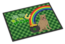 Load image into Gallery viewer, Fawn Pit Bull Terrier St. Patrick's Day Doormat - 24x36 Decorative Floor Mat – Indoor/Outdoor Rug with Artistic Flair