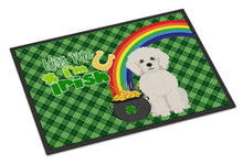 Load image into Gallery viewer, Bichon Frise St. Patrick's Day Doormat - 24x36 Decorative Floor Mat – Indoor/Outdoor Rug with Artistic Flair