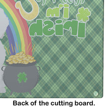 Load image into Gallery viewer, Bichon Frise St. Patrick's Day Glass Cutting Boards – Durable, Decorative Kitchen Art Large