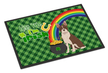 Load image into Gallery viewer, Red Boston Terrier St. Patrick's Day Doormat - 24x36 Decorative Floor Mat – Indoor/Outdoor Rug with Artistic Flair