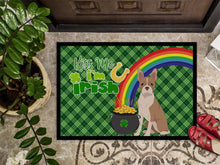 Load image into Gallery viewer, Fawn Boston Terrier St. Patrick's Day Doormat - 24x36 Decorative Floor Mat – Indoor/Outdoor Rug with Artistic Flair