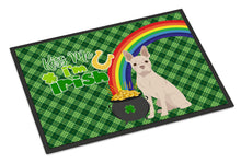 Load image into Gallery viewer, White Boston Terrier St. Patrick's Day Doormat - 24x36 Decorative Floor Mat – Indoor/Outdoor Rug with Artistic Flair