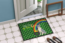 Load image into Gallery viewer, Blue Boston Terrier St. Patrick's Day Doormat - 24x36 Decorative Floor Mat – Indoor/Outdoor Rug with Artistic Flair