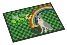 Load image into Gallery viewer, Blue Boston Terrier St. Patrick's Day Doormat - 24x36 Decorative Floor Mat – Indoor/Outdoor Rug with Artistic Flair