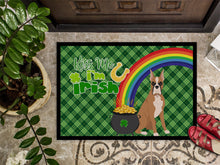 Load image into Gallery viewer, Fawn Boxer St. Patrick's Day Doormat - 24x36 Decorative Floor Mat – Indoor/Outdoor Rug with Artistic Flair