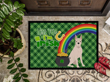 Load image into Gallery viewer, White Boxer St. Patrick's Day Doormat - 24x36 Decorative Floor Mat – Indoor/Outdoor Rug with Artistic Flair