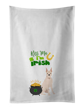 Load image into Gallery viewer, White Boxer St. Patrick's Day White Kitchen Towel Set of 2 Dish Towels