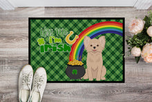 Load image into Gallery viewer, Longhaired Cream Chihuahua St. Patrick's Day Doormat - 24x36 Decorative Floor Mat – Indoor/Outdoor Rug with Artistic Flair