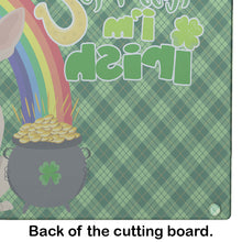 Load image into Gallery viewer, Fawn Chihuahua St. Patrick's Day Glass Cutting Boards – Durable, Decorative Kitchen Art Large