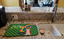 Load image into Gallery viewer, Red and White Chihuahua St. Patrick's Day Dish Drying Mat – Absorbent, Artistic Kitchen Essentials
