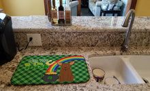 Load image into Gallery viewer, Chocolate Chihuahua St. Patrick's Day Dish Drying Mat – Absorbent, Artistic Kitchen Essentials