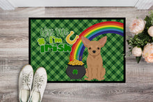Load image into Gallery viewer, Gold Chihuahua St. Patrick's Day Doormat - 24x36 Decorative Floor Mat – Indoor/Outdoor Rug with Artistic Flair