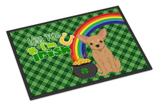 Load image into Gallery viewer, Gold Chihuahua St. Patrick's Day Doormat - 24x36 Decorative Floor Mat – Indoor/Outdoor Rug with Artistic Flair