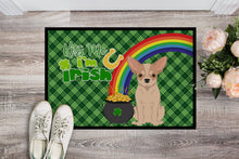 Load image into Gallery viewer, Fawn and White Chihuahua St. Patrick's Day Doormat - 24x36 Decorative Floor Mat – Indoor/Outdoor Rug with Artistic Flair