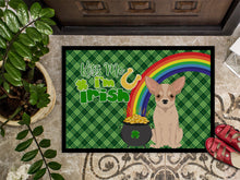 Load image into Gallery viewer, Fawn and White Chihuahua St. Patrick's Day Doormat - 24x36 Decorative Floor Mat – Indoor/Outdoor Rug with Artistic Flair