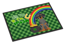 Load image into Gallery viewer, Black Dapple Dachshund St. Patrick's Day Doormat - 24x36 Decorative Floor Mat – Indoor/Outdoor Rug with Artistic Flair