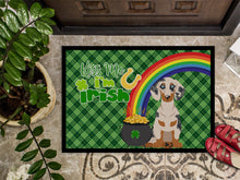 Load image into Gallery viewer, Cream Dapple Dachshund St. Patrick's Day Doormat - 24x36 Decorative Floor Mat – Indoor/Outdoor Rug with Artistic Flair