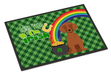 Load image into Gallery viewer, Red Dachshund St. Patrick's Day Doormat - 24x36 Decorative Floor Mat – Indoor/Outdoor Rug with Artistic Flair