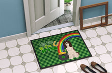 Load image into Gallery viewer, Liver English Springer Spaniel St. Patrick's Day Doormat - 24x36 Decorative Floor Mat – Indoor/Outdoor Rug with Artistic Flair