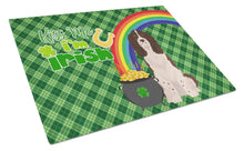 Load image into Gallery viewer, Liver English Springer Spaniel St. Patrick's Day Glass Cutting Boards – Durable, Decorative Kitchen Art Large