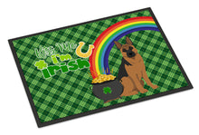 Load image into Gallery viewer, Black and Tan German Shepherd St. Patrick's Day Doormat - 24x36 Decorative Floor Mat – Indoor/Outdoor Rug with Artistic Flair