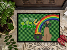 Load image into Gallery viewer, Fawn Great Dane St. Patrick's Day Doormat - 24x36 Decorative Floor Mat – Indoor/Outdoor Rug with Artistic Flair