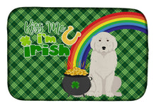 Load image into Gallery viewer, Great Pyrenees St. Patrick's Day Dish Drying Mat – Absorbent, Artistic Kitchen Essentials