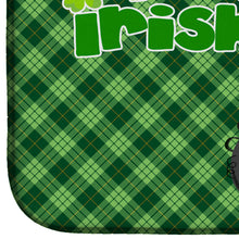 Load image into Gallery viewer, Gray Italian Greyhound St. Patrick's Day Dish Drying Mat – Absorbent, Artistic Kitchen Essentials