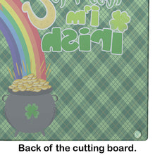 Load image into Gallery viewer, Brown White Smooth Jack Russell Terrier St. Patrick's Day Glass Cutting Boards – Durable, Decorative Kitchen Art Large