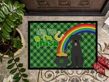 Load image into Gallery viewer, Black Labrador Retriever St. Patrick's Day Doormat - 24x36 Decorative Floor Mat – Indoor/Outdoor Rug with Artistic Flair