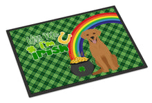 Load image into Gallery viewer, Red Fox Labrador Retriever St. Patrick's Day Doormat - 24x36 Decorative Floor Mat – Indoor/Outdoor Rug with Artistic Flair