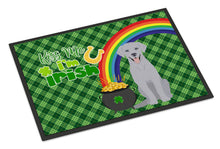Load image into Gallery viewer, Silver Labrador Retriever St. Patrick's Day Doormat - 24x36 Decorative Floor Mat – Indoor/Outdoor Rug with Artistic Flair